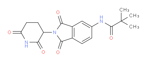 N-(2-(2,6-dioxopiperidin-3-yl)-1,3-dioxoisoindolin-5-yl)pivalamide