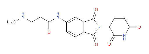 N-(2-(2,6-dioxopiperidin-3-yl)-1,3-dioxoisoindolin-5-yl)-3-(methylamino)propanamide