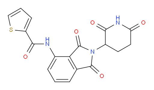 N-(2-(2,6-dioxopiperidin-3-yl)-1,3-dioxoisoindolin-4-yl)thiophene-2-carboxamide