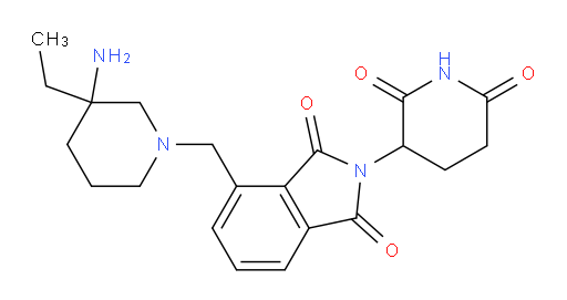 4-((3-amino-3-ethylpiperidin-1-yl)methyl)-2-(2,6-dioxopiperidin-3-yl)isoindoline-1,3-dione