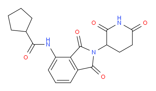 N-(2-(2,6-dioxopiperidin-3-yl)-1,3-dioxoisoindolin-4-yl)cyclopentanecarboxamide