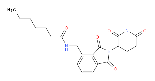 N-((2-(2,6-dioxopiperidin-3-yl)-1,3-dioxoisoindolin-4-yl)methyl)heptanamide