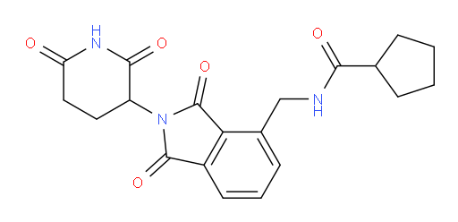 N-((2-(2,6-dioxopiperidin-3-yl)-1,3-dioxoisoindolin-4-yl)methyl)cyclopentanecarboxamide
