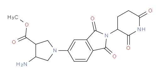 methyl 4-amino-1-(2-(2,6-dioxopiperidin-3-yl)-1,3-dioxoisoindolin-5-yl)pyrrolidine-3-carboxylate