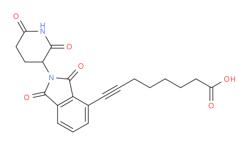 8-(2-(2,6-dioxopiperidin-3-yl)-1,3-dioxoisoindolin-4-yl)oct-7-ynoic acid