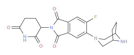 5-(3,8-diazabicyclo[3.2.1]octan-3-yl)-2-(2,6-dioxopiperidin-3-yl)-6-fluoroisoindoline-1,3-dione
