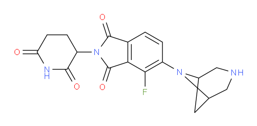5-(3,6-diazabicyclo[3.1.1]heptan-6-yl)-2-(2,6-dioxopiperidin-3-yl)-4-fluoroisoindoline-1,3-dione
