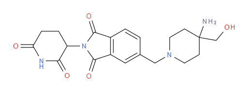 5-((4-amino-4-(hydroxymethyl)piperidin-1-yl)methyl)-2-(2,6-dioxopiperidin-3-yl)isoindoline-1,3-dione