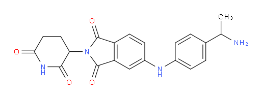 5-((4-(1-aminoethyl)phenyl)amino)-2-(2,6-dioxopiperidin-3-yl)isoindoline-1,3-dione