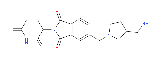 5-((3-(aminomethyl)pyrrolidin-1-yl)methyl)-2-(2,6-dioxopiperidin-3-yl)isoindoline-1,3-dione