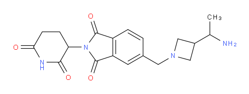 5-((3-(1-aminoethyl)azetidin-1-yl)methyl)-2-(2,6-dioxopiperidin-3-yl)isoindoline-1,3-dione
