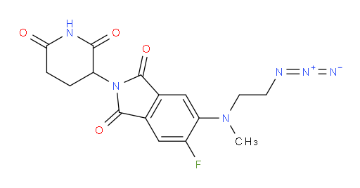 5-((2-azidoethyl)(methyl)amino)-2-(2,6-dioxopiperidin-3-yl)-6-fluoroisoindoline-1,3-dione