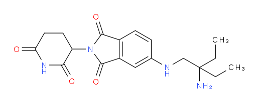 5-((2-amino-2-ethylbutyl)amino)-2-(2,6-dioxopiperidin-3-yl)isoindoline-1,3-dione