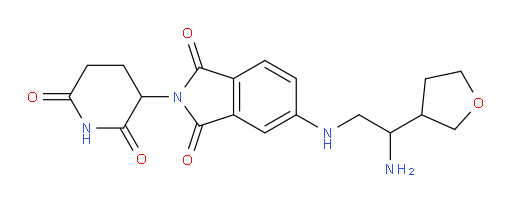 5-((2-amino-2-(tetrahydrofuran-3-yl)ethyl)amino)-2-(2,6-dioxopiperidin-3-yl)isoindoline-1,3-dione