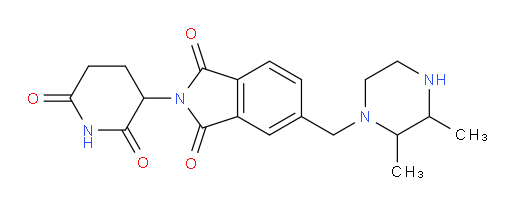 5-((2,3-dimethylpiperazin-1-yl)methyl)-2-(2,6-dioxopiperidin-3-yl)isoindoline-1,3-dione