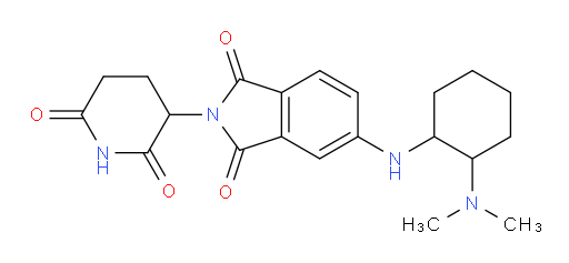5-((2-(dimethylamino)cyclohexyl)amino)-2-(2,6-dioxopiperidin-3-yl)isoindoline-1,3-dione