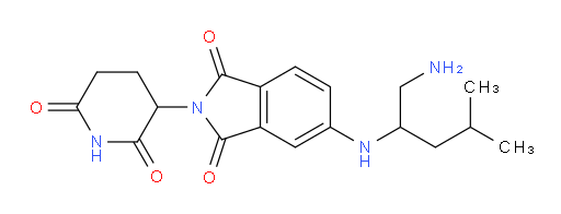 5-((1-amino-4-methylpentan-2-yl)amino)-2-(2,6-dioxopiperidin-3-yl)isoindoline-1,3-dione