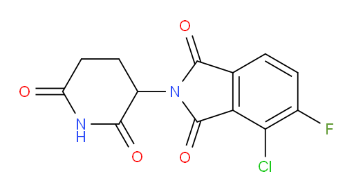 4-chloro-2-(2,6-dioxopiperidin-3-yl)-5-fluoroisoindoline-1,3-dione