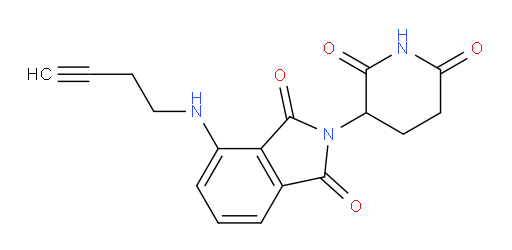 4-(but-3-yn-1-ylamino)-2-(2,6-dioxopiperidin-3-yl)isoindoline-1,3-dione