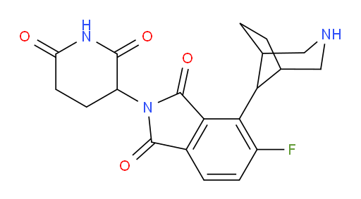 4-(3-azabicyclo[3.2.1]octan-8-yl)-2-(2,6-dioxopiperidin-3-yl)-5-fluoroisoindoline-1,3-dione