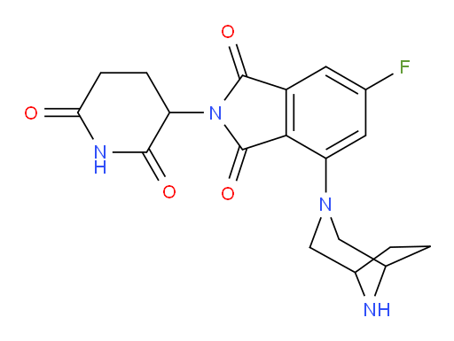 4-(3,8-diazabicyclo[3.2.1]octan-3-yl)-2-(2,6-dioxopiperidin-3-yl)-6-fluoroisoindoline-1,3-dione