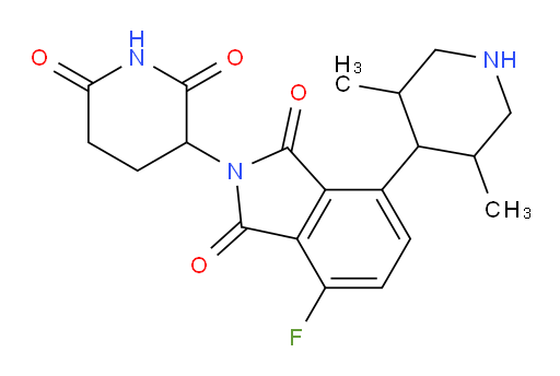 4-(3,5-dimethylpiperidin-4-yl)-2-(2,6-dioxopiperidin-3-yl)-7-fluoroisoindoline-1,3-dione