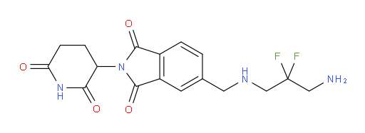 5-(((3-amino-2,2-difluoropropyl)amino)methyl)-2-(2,6-dioxopiperidin-3-yl)isoindoline-1,3-dione