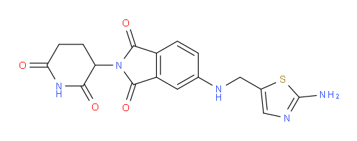 5-(((2-aminothiazol-5-yl)methyl)amino)-2-(2,6-dioxopiperidin-3-yl)isoindoline-1,3-dione