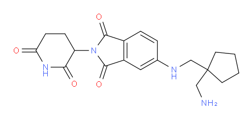 5-(((1-(aminomethyl)cyclopentyl)methyl)amino)-2-(2,6-dioxopiperidin-3-yl)isoindoline-1,3-dione