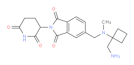 5-(((1-(aminomethyl)cyclobutyl)(methyl)amino)methyl)-2-(2,6-dioxopiperidin-3-yl)isoindoline-1,3-dione