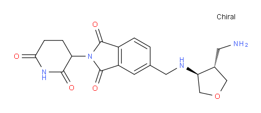 5-((((3S,4S)-4-(aminomethyl)tetrahydrofuran-3-yl)amino)methyl)-2-(2,6-dioxopiperidin-3-yl)isoindoline-1,3-dione