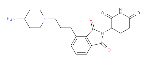 4-(3-(4-aminopiperidin-1-yl)propyl)-2-(2,6-dioxopiperidin-3-yl)isoindoline-1,3-dione
