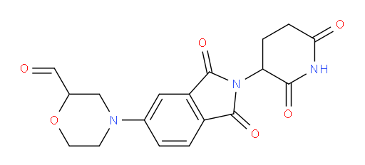 4-(2-(2,6-dioxopiperidin-3-yl)-1,3-dioxoisoindolin-5-yl)morpholine-2-carbaldehyde
