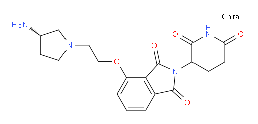 4-(2-((S)-3-aminopyrrolidin-1-yl)ethoxy)-2-(2,6-dioxopiperidin-3-yl)isoindoline-1,3-dione