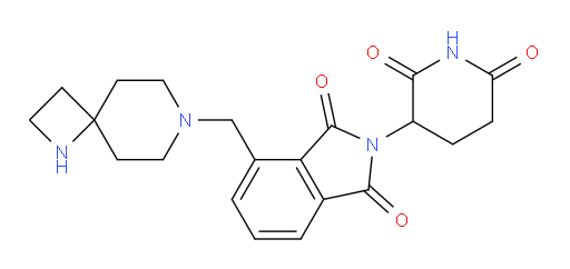4-(1,7-diazaspiro[3.5]nonan-7-ylmethyl)-2-(2,6-dioxopiperidin-3-yl)isoindoline-1,3-dione