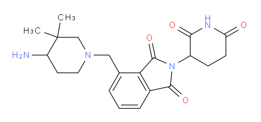 4-((4-amino-3,3-dimethylpiperidin-1-yl)methyl)-2-(2,6-dioxopiperidin-3-yl)isoindoline-1,3-dione