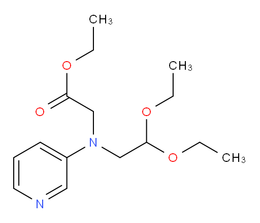 ethyl 2-((2,2-diethoxyethyl)(pyridin-3-yl)amino)acetate