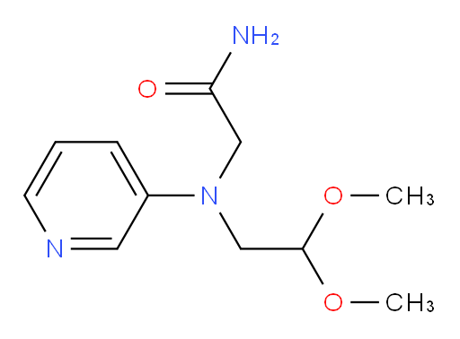 2-((2,2-dimethoxyethyl)(pyridin-3-yl)amino)acetamide