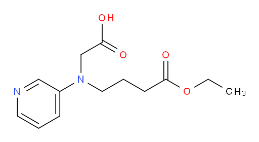 2-((4-ethoxy-4-oxobutyl)(pyridin-3-yl)amino)acetic acid