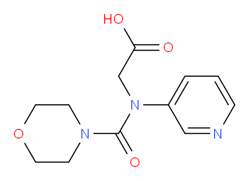 2-(N-(pyridin-3-yl)morpholine-4-carboxamido)acetic acid