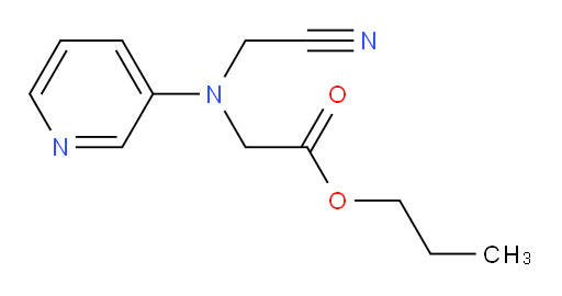 propyl 2-((cyanomethyl)(pyridin-3-yl)amino)acetate