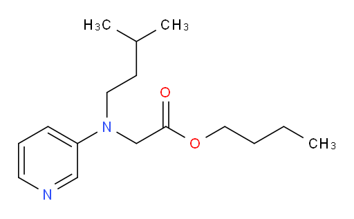 butyl 2-(isopentyl(pyridin-3-yl)amino)acetate
