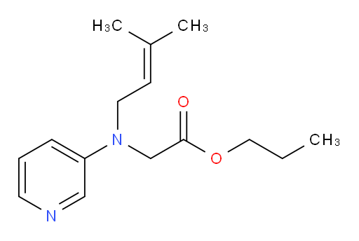 propyl 2-((3-methylbut-2-en-1-yl)(pyridin-3-yl)amino)acetate