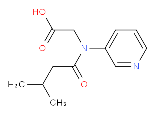 2-(3-methyl-N-(pyridin-3-yl)butanamido)acetic acid