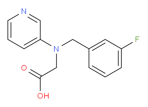 2-((3-fluorobenzyl)(pyridin-3-yl)amino)acetic acid
