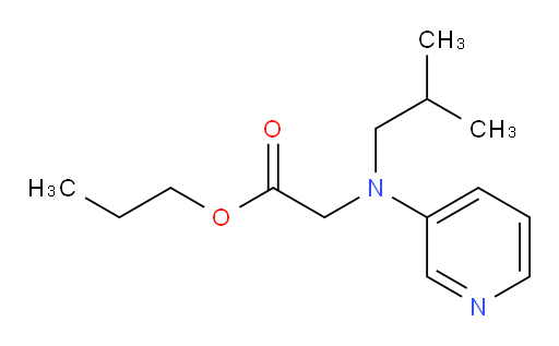 propyl 2-(isobutyl(pyridin-3-yl)amino)acetate