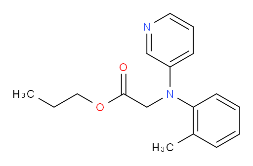 propyl 2-(pyridin-3-yl(o-tolyl)amino)acetate