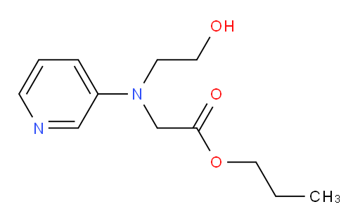 propyl 2-((2-hydroxyethyl)(pyridin-3-yl)amino)acetate