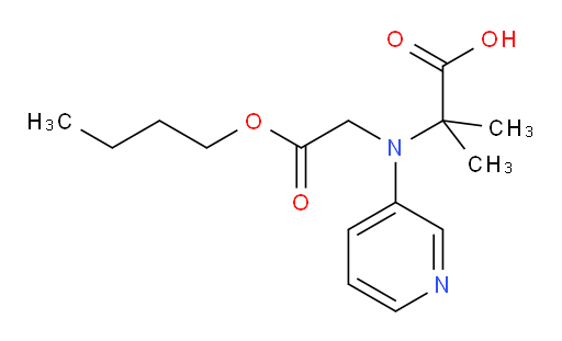 2-((2-butoxy-2-oxoethyl)(pyridin-3-yl)amino)-2-methylpropanoic acid