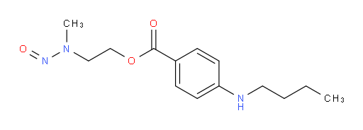 2-(methyl(nitroso)amino)ethyl 4-(butylamino)benzoate